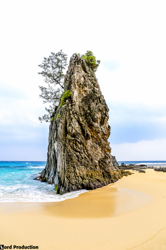 Cliff at Sibang Cove Beach, Calayan Island, Philippine