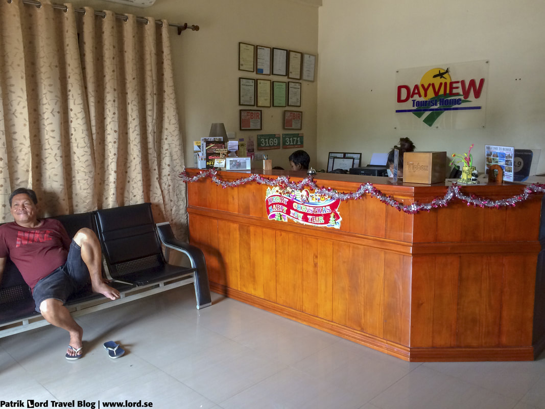 Dayview Tourist Home, Front desk, Bohol Philippines © Patrik Lord Travel Blog