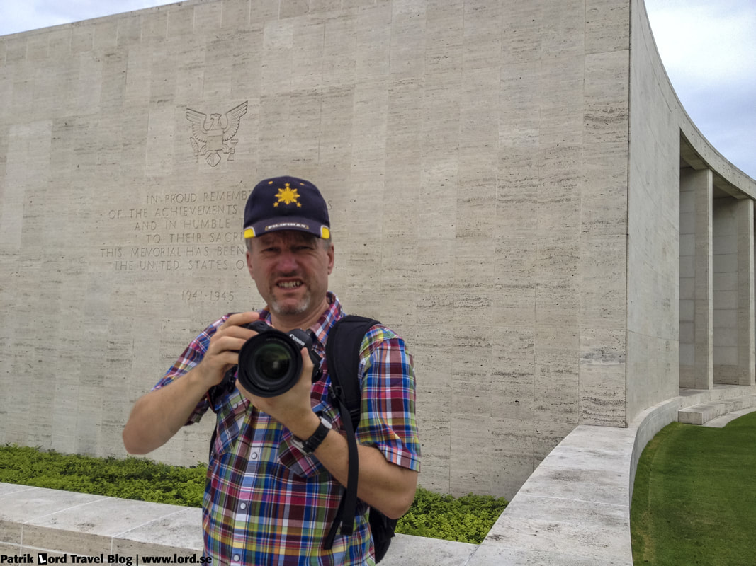 Manila American Cemetery, Me and the walls with the missing names, Manila, Philippines © Patrik Lord Travel Blog