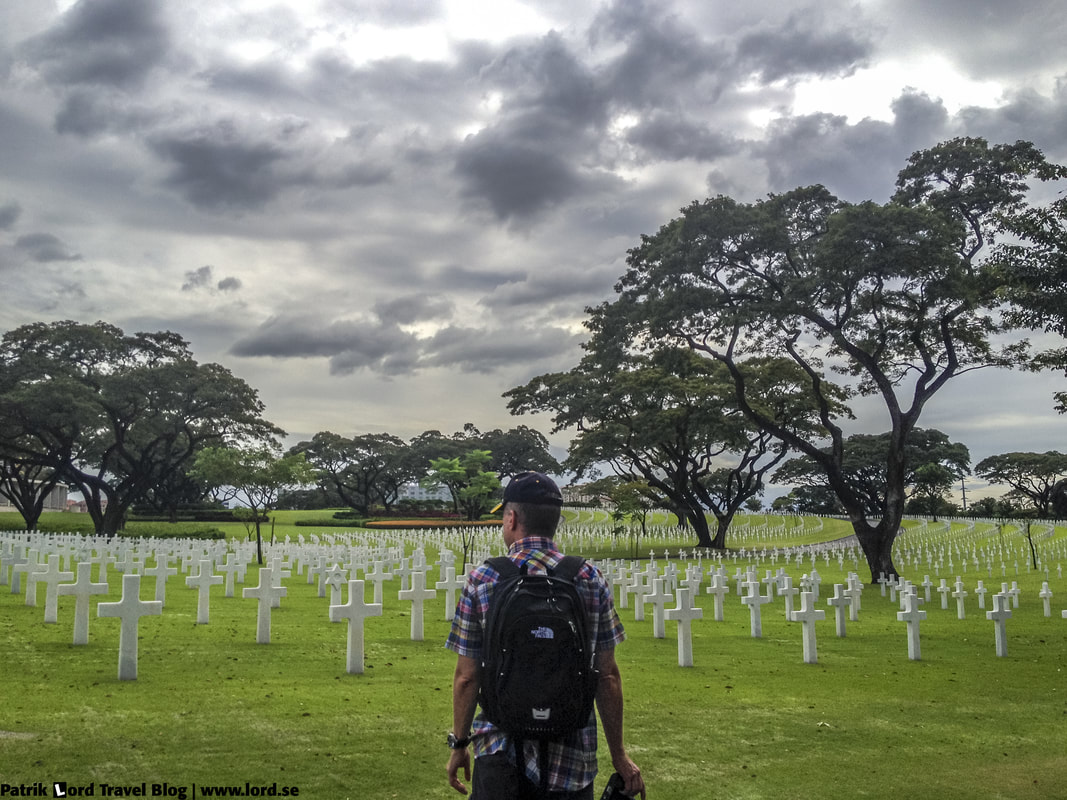 Manila American Cemetery, I am viewing all the headstones, Manila, Philippines © Patrik Lord Travel Blog