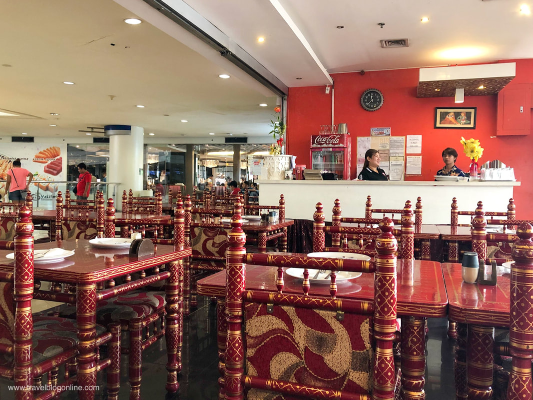 New Bombay Indian Restaurant, Robinson Place Ermita, Manila, Philippines, The interior © www.travelblogonline.com 