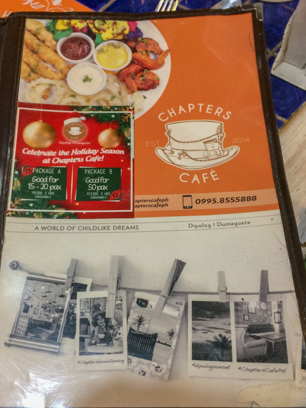 Review of Chapters Café, Menu, Dumaguete, Negros, Philippines © Patrik Lord Travel Blog