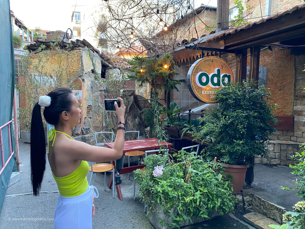 Review of Restaurant Oda, Outside 3, Tirana, Albania © Patrik Lord Travel Blog