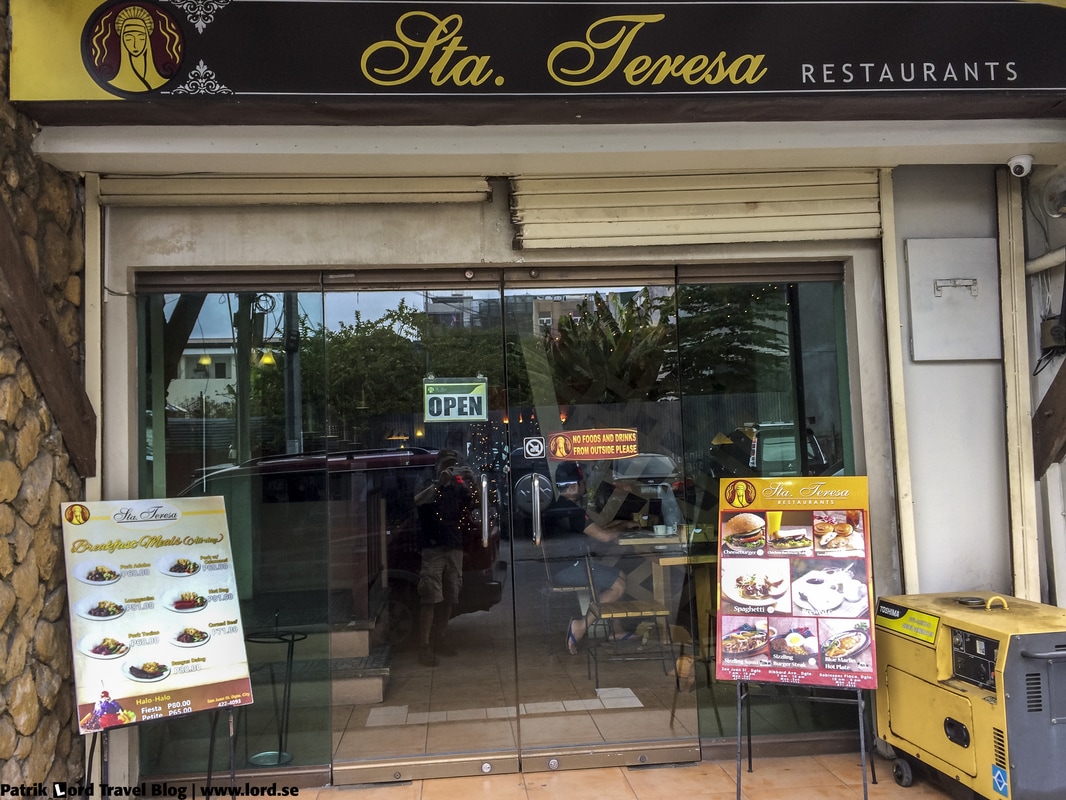 Review of Sta Teresa Restaurant Entrance Dumaguete Negros Oriental Philippines © Patrik Lord Travel Blog