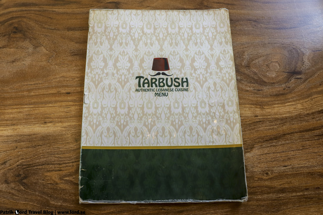 The Tarbush Restaurant, Menu, Dumaguete, Philippines © Patrik Lord Travel Blog